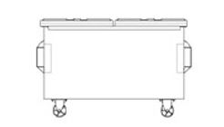 1.5m - 4.5m Steel Waste Bins