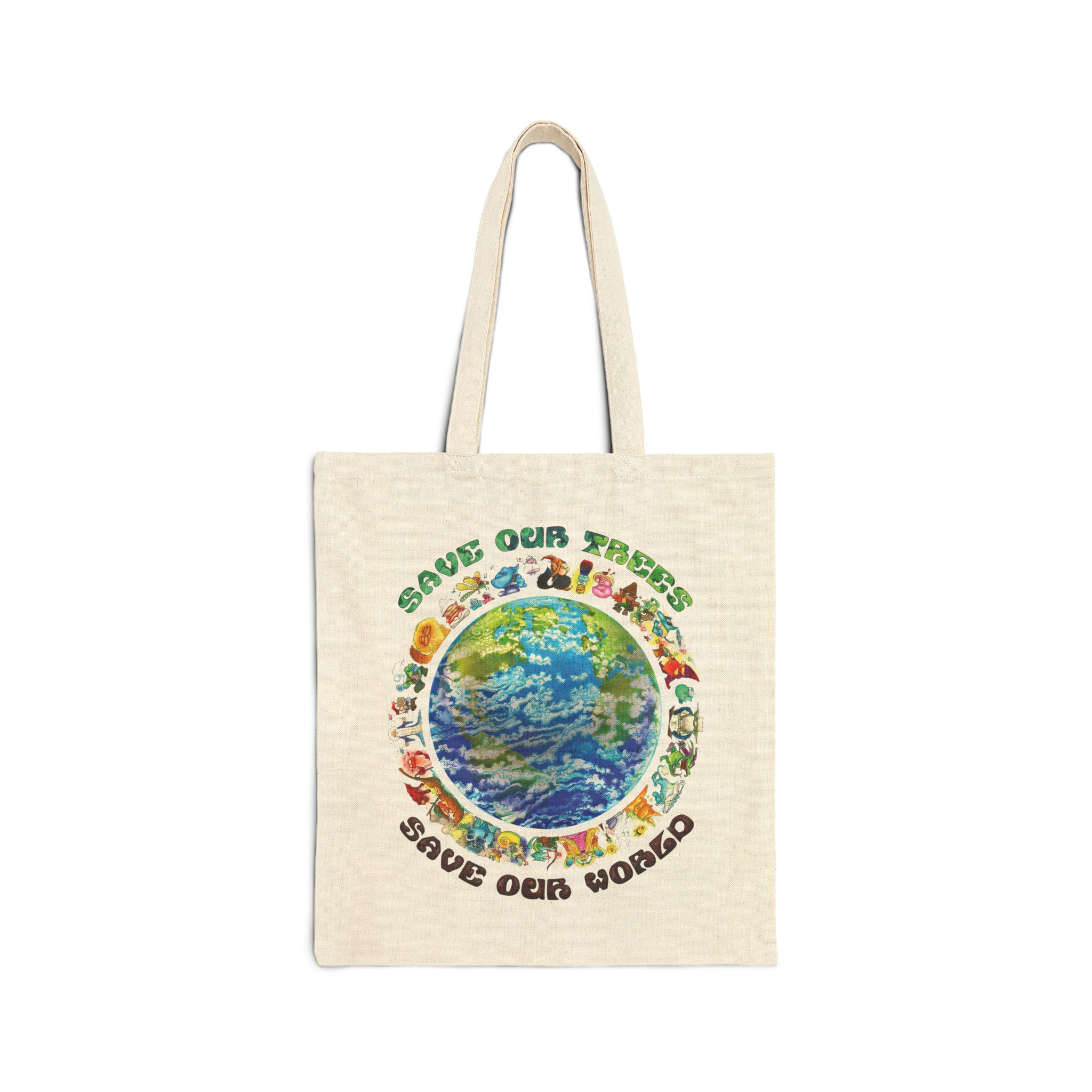 Save Our Trees Save Our World - Cotton Canvas Tote Bag