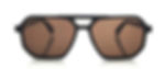Faos Kythnos In Erevos Black With Stone Brown Lenses