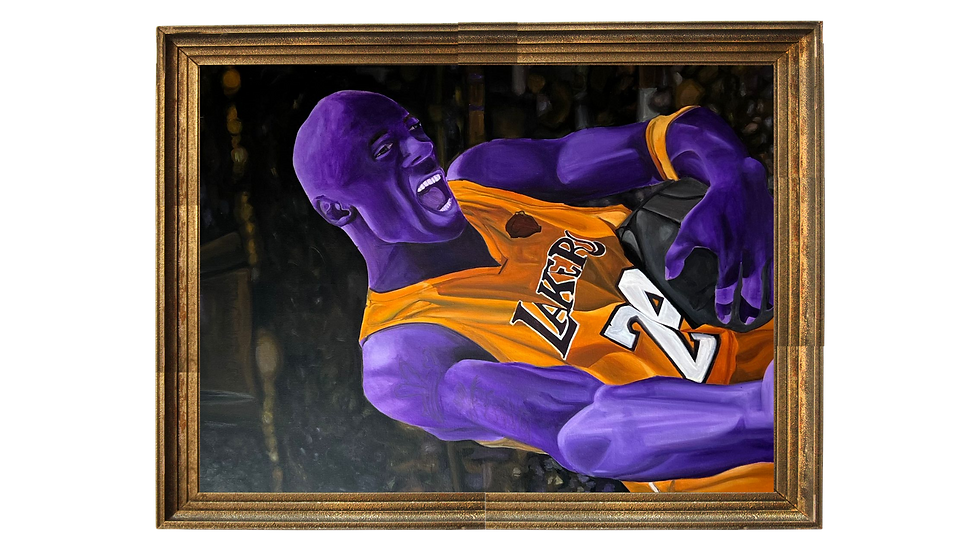 Broken Not Beaten, Kobe Bryant, Masters of the Game, Acrylic on Canvas