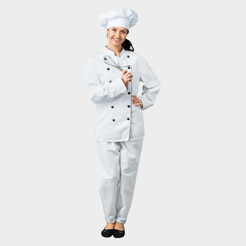 Miniatura: Strój szefa kuchni (koszula + czapka)