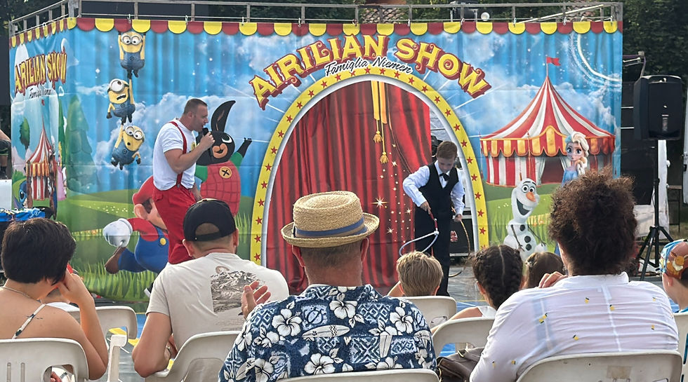 Spettacolo Airilian Show per eventi realizzati per Pro Loco.