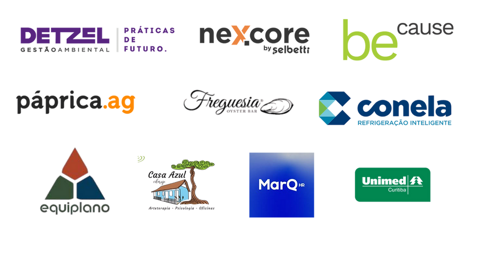 Logos das empresas atendidas