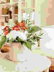 Antique Crock Flower Display
