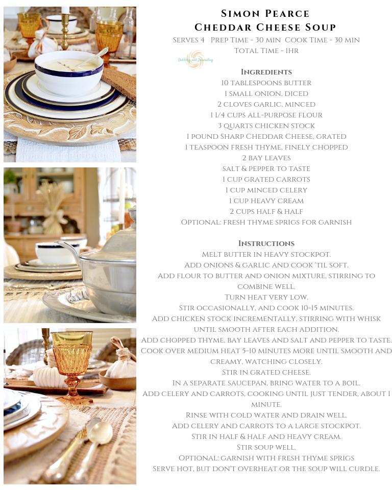 Cheddar Cheese Soup Recipe