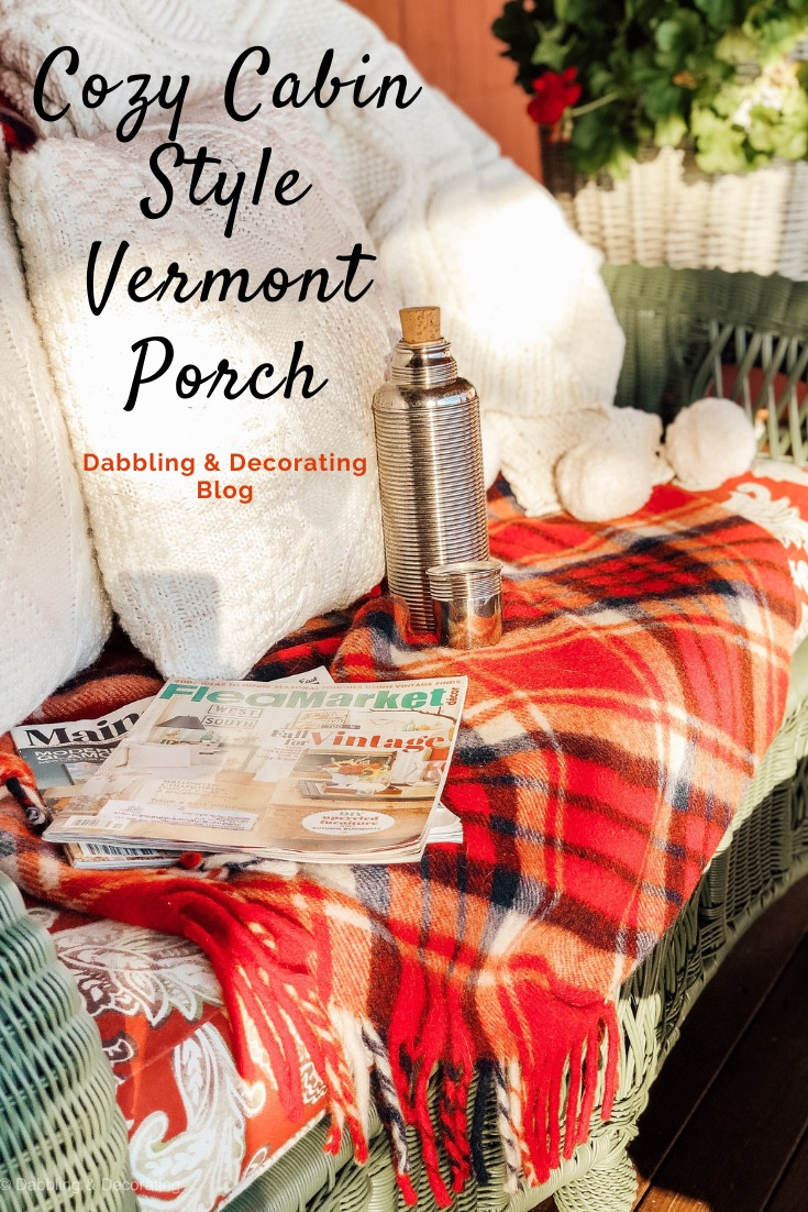 Cozy Cabin Style Vermont Porch