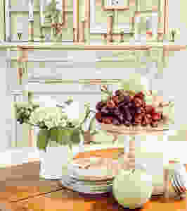 Vintage Botanical Mantel