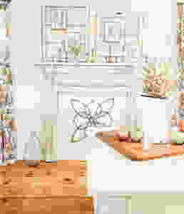 Vintage Botanical Mantel for Spring