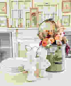 Vintage Sugar Tin Centerpiece