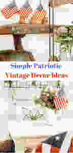 Simple Patriotic Vintage Decor Ideas