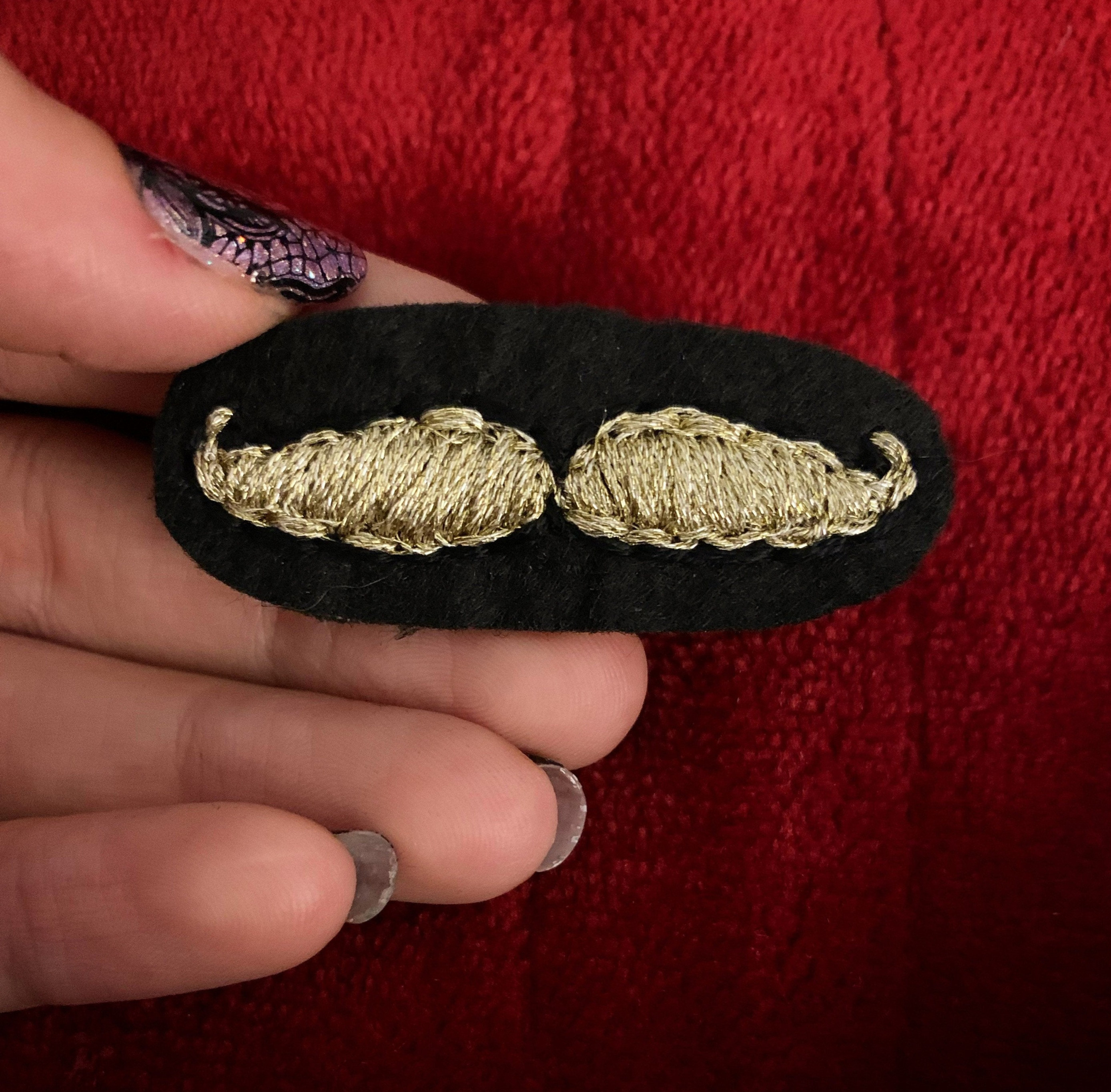 Mustache Brooch