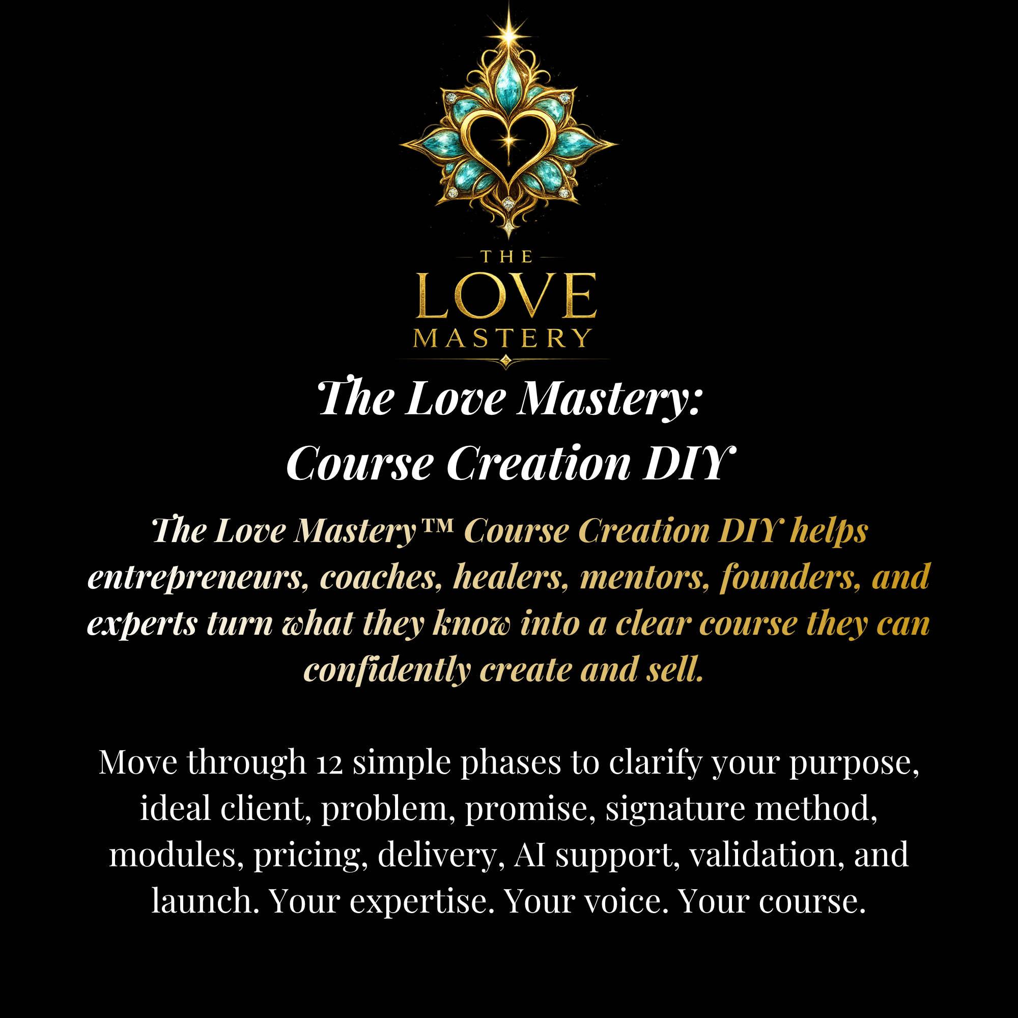 The Love Mastery: Course Creation DIY