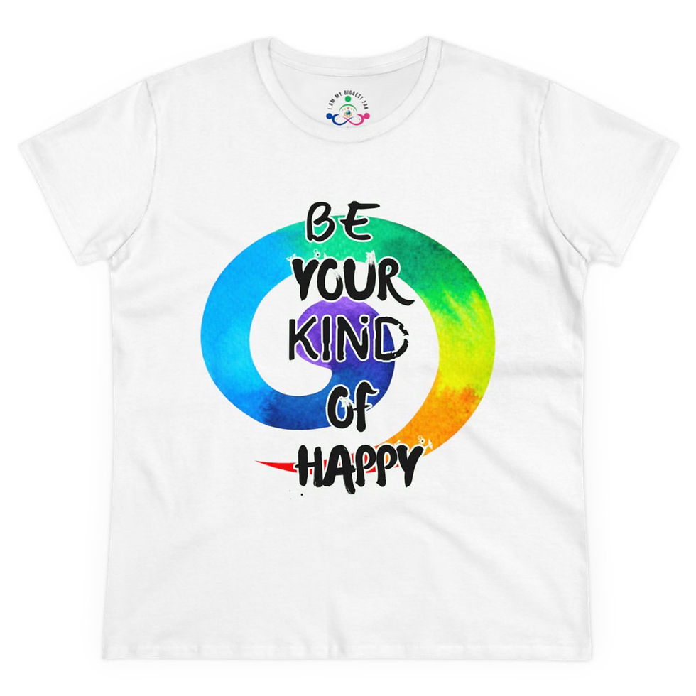 Womens T-shirt Motivational Be Your Kind Of Happy Reiki Healing Casual T-shirt