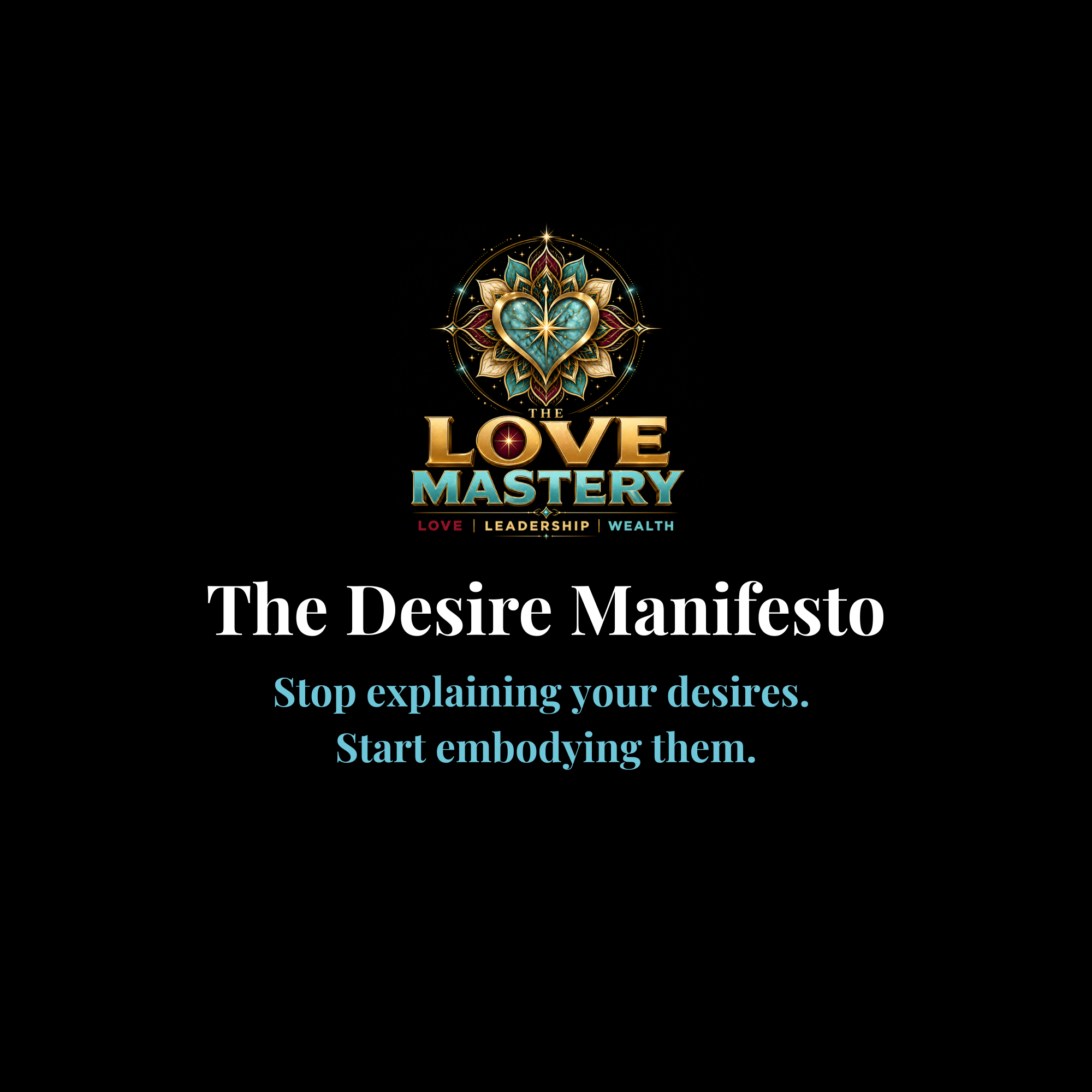 The Desire Manifesto