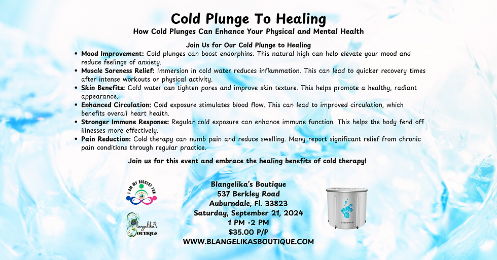 Cold Plunge To Healing