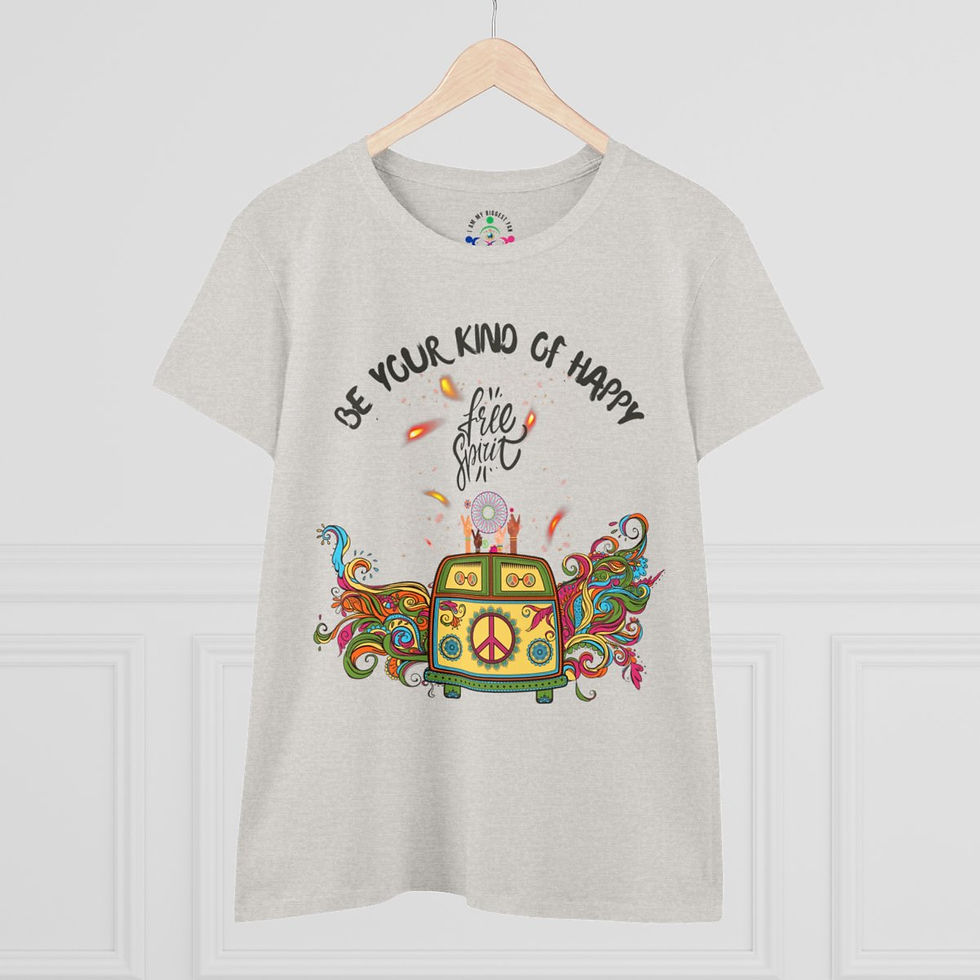 Thumbnail: Womens Motivational Shirt Be Your Kind Of Happy Free Spirit T-Shirt Hippie Shirt