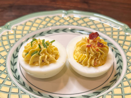 Bacon Horseradish Deviled Eggs