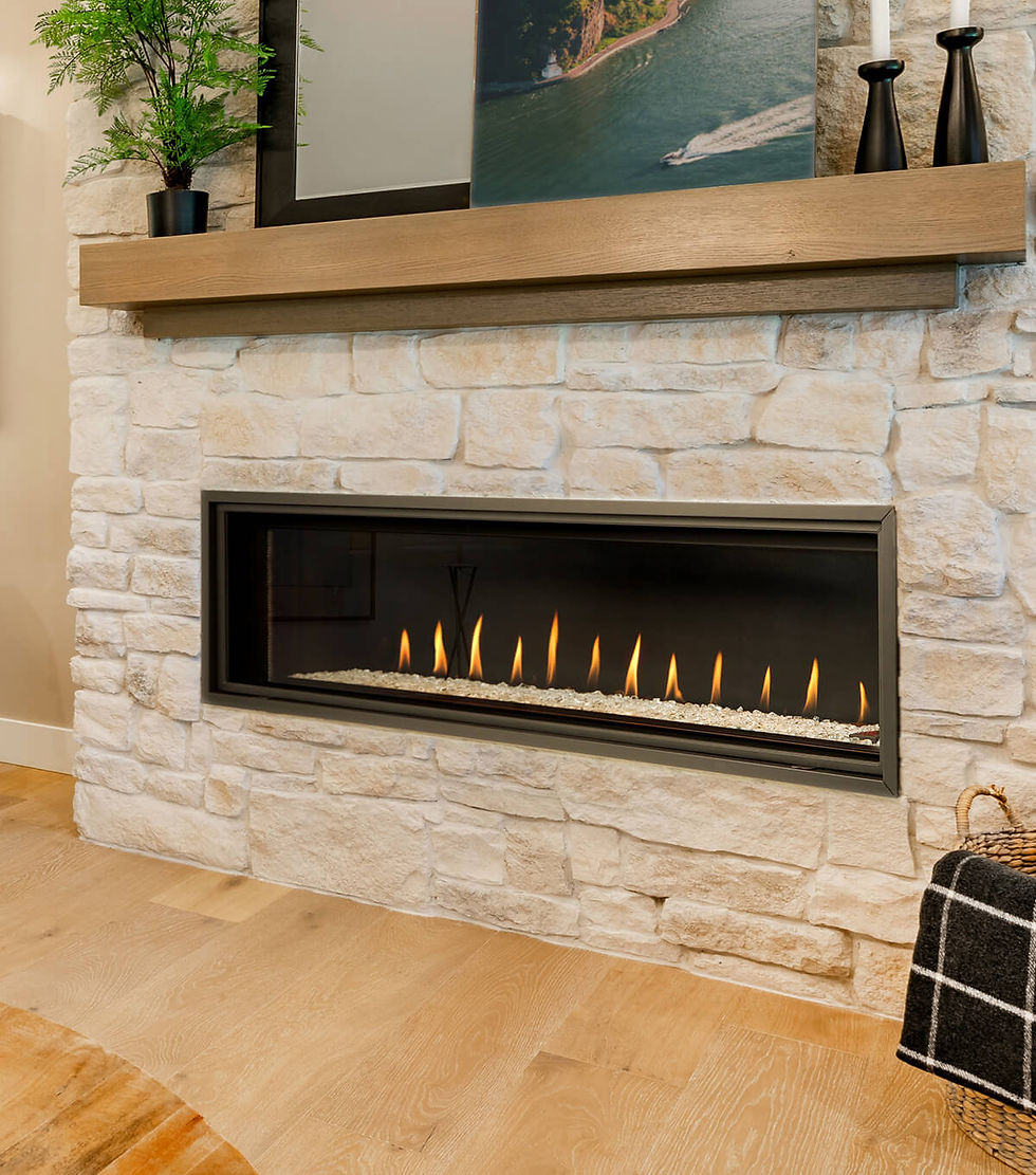 The DelRay Linear DRL6013 makes a dramatic statement with its expansive 60-inch viewing area and sleek, contemporary design. A concealed burner keeps the focus on the flames, while its slim profile, customizable media options, and available heat management features make it a striking and versatile centerpiece for modern living spaces.