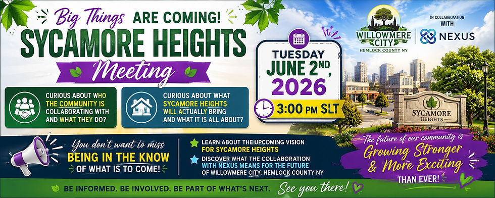 Sycamore Heights Town meeting