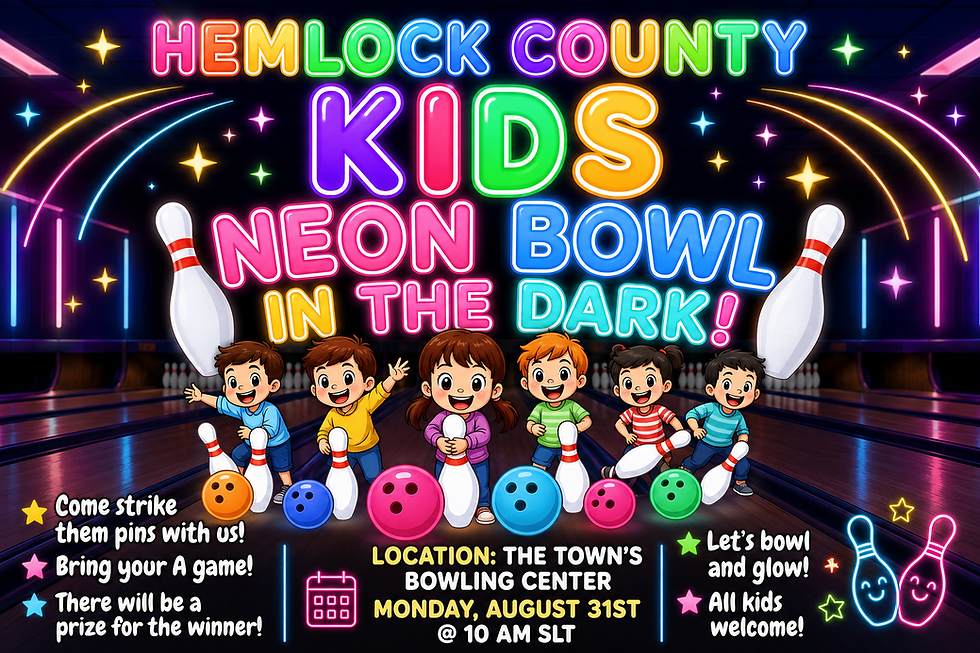 Kids Neon Bowl in the Dark!