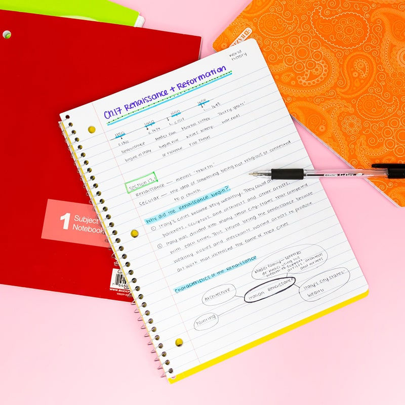 Miniatura: C/R 70 Ct. 1-Subject Poly Cover Spiral Notebook, College Ruled