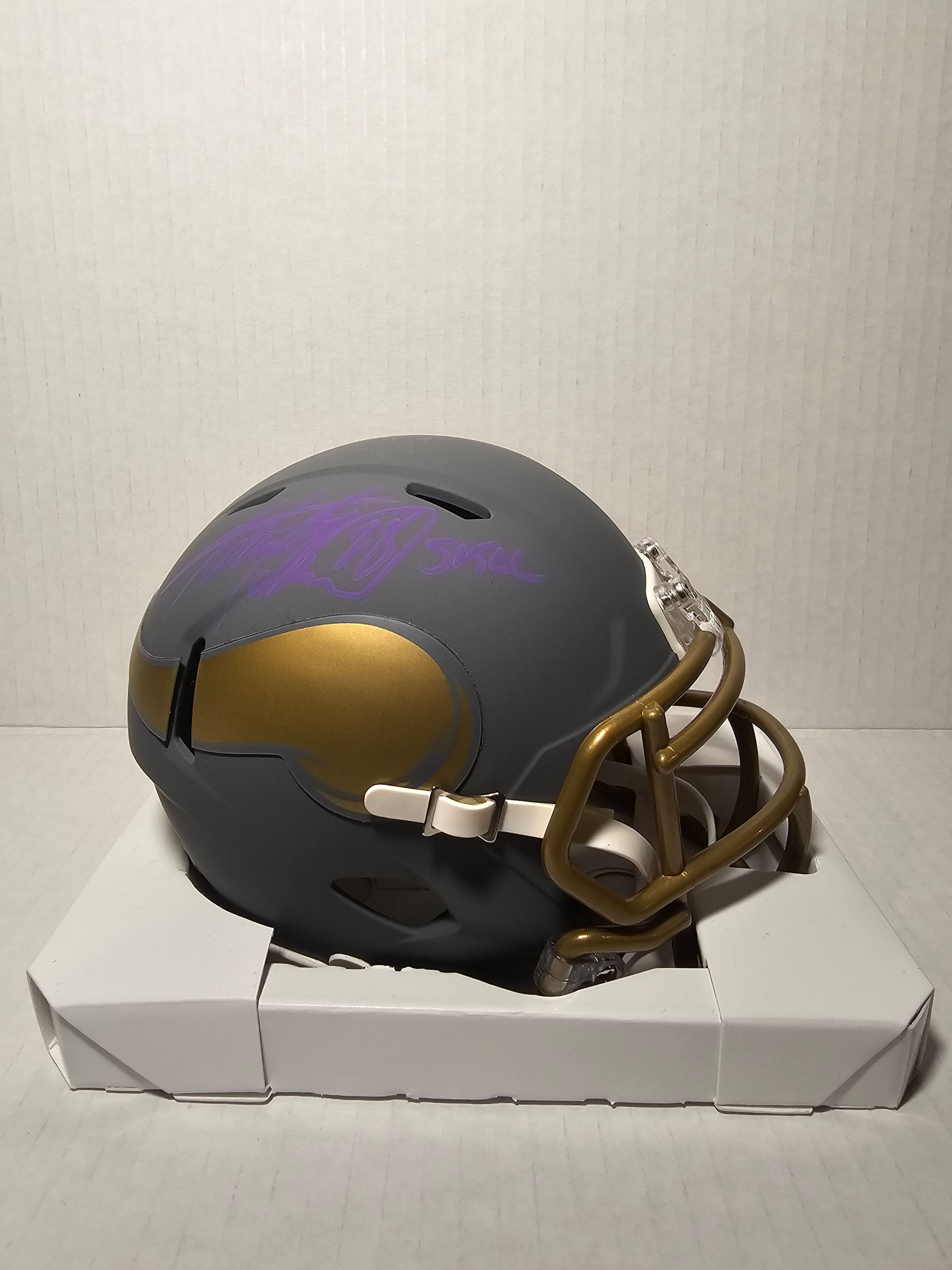Adrian Peterson Signed Mini Helmet