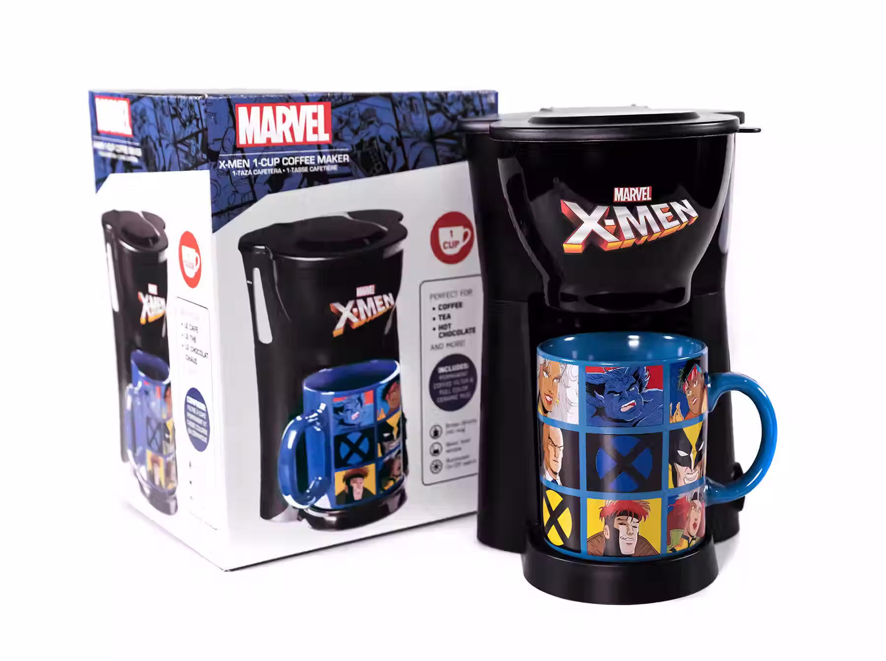 X-Men Single Cup Coffee Maker With Mug Kitchenware by Uncanny Brands