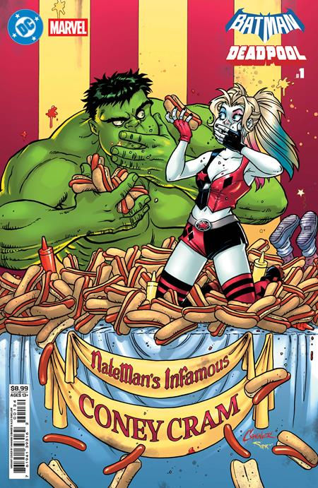 DC MARVEL BATMAN DEADPOOL #1 (ONE SHOT) CVR F AMANDA CONNER HARLEY QUINN HULK CA