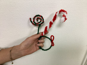 Décorations de Noël en fil chenille