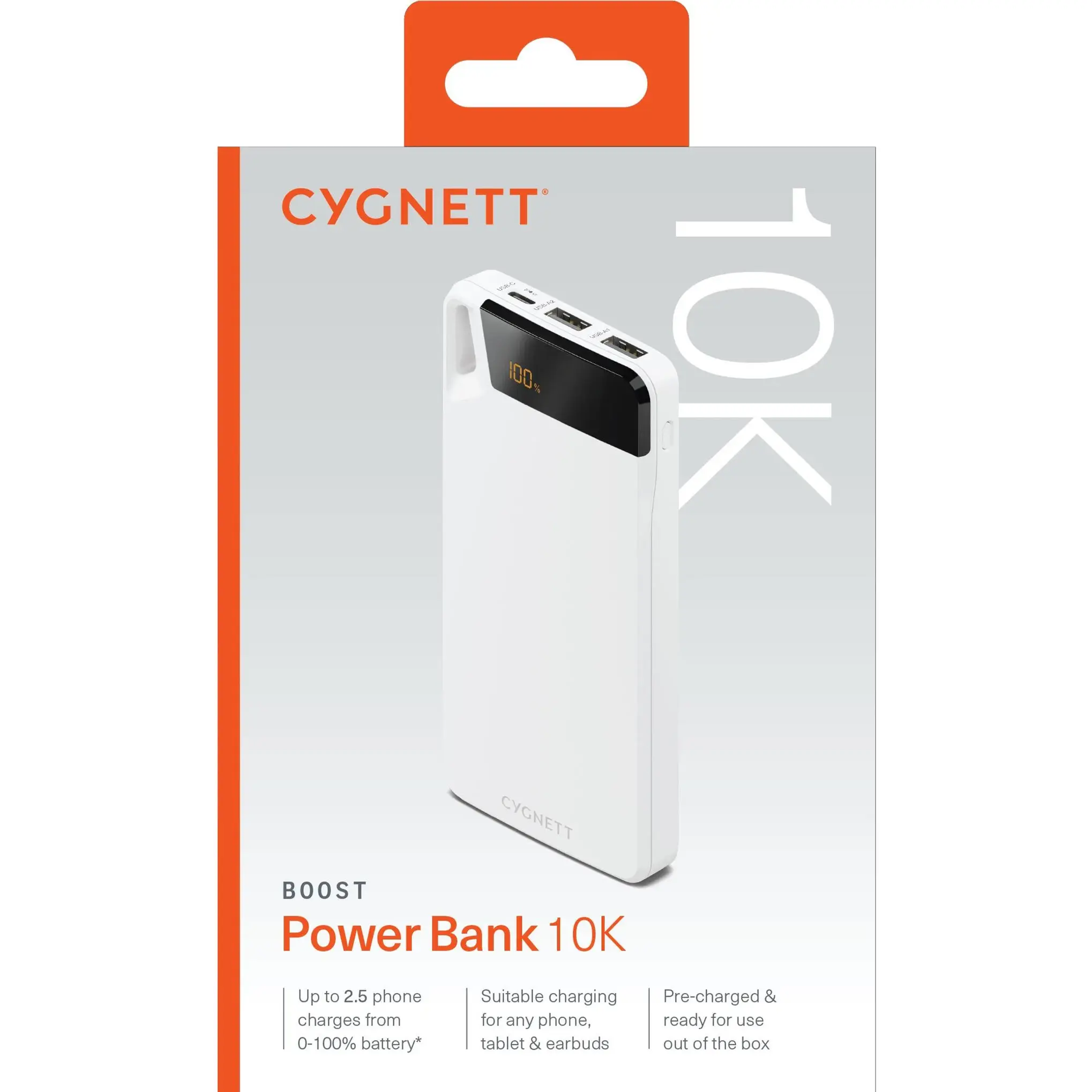 Cygnett Boost Gen 4 10K Powerbank in White