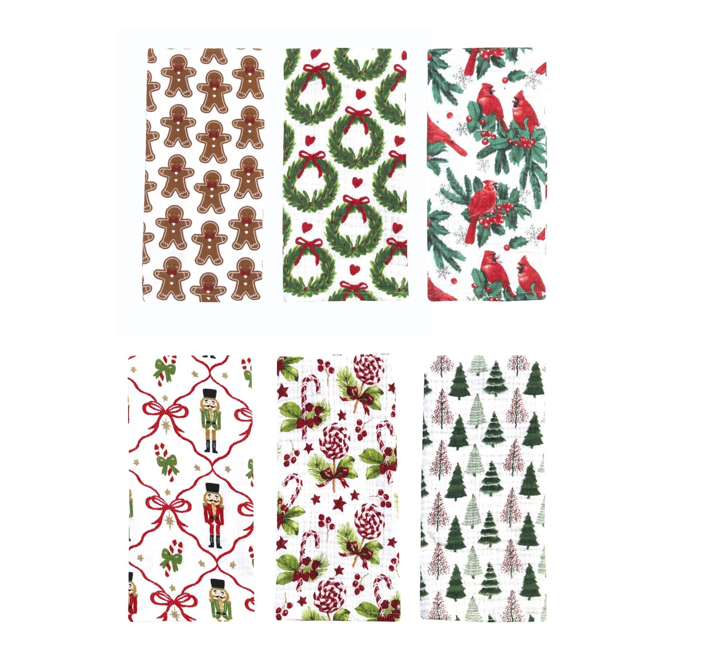 Christmas Floursack Kitchen Towels