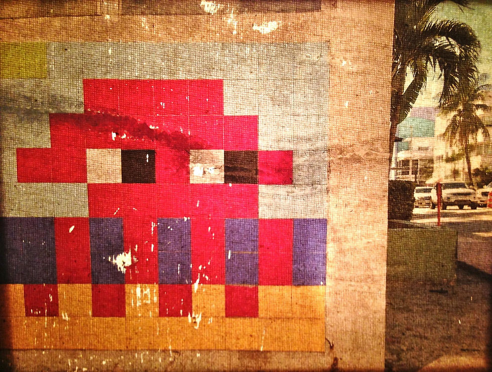 Space Invader Lands In Miami, 2014