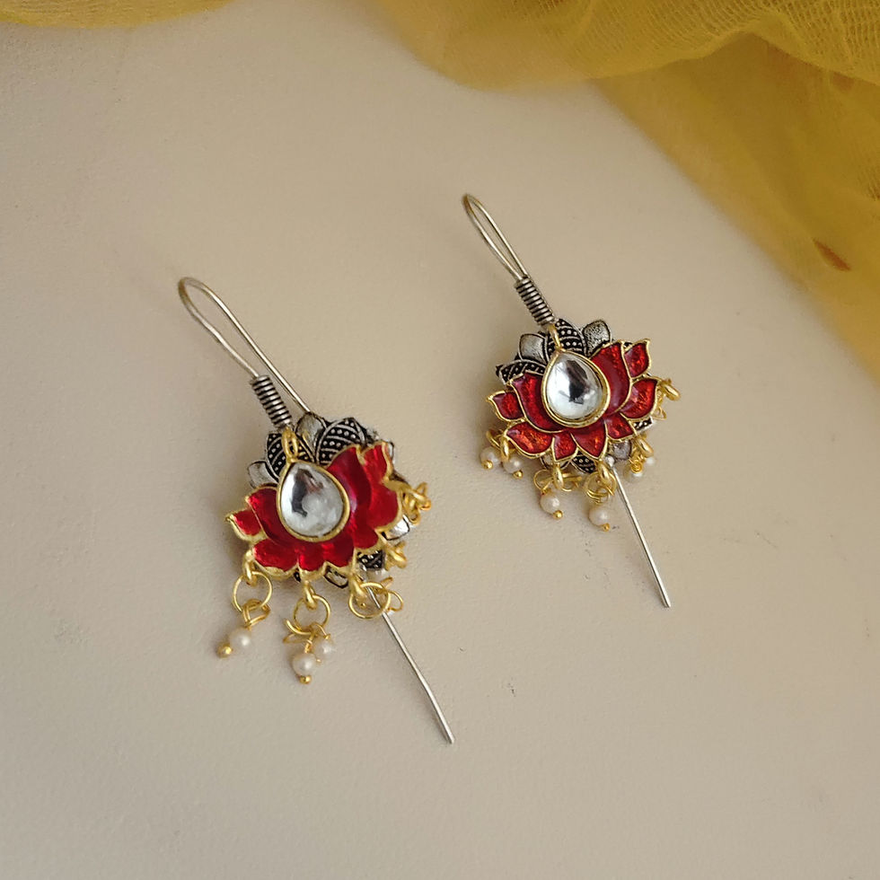 REHA Oxidised Fusion Earclips Earcuffs