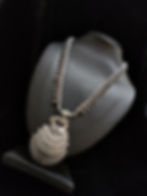 Fusion Vogue oxidised long chain peacock pendant