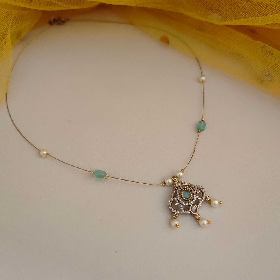 Thumbnail: SHYLA Invisible Victorian Necklace