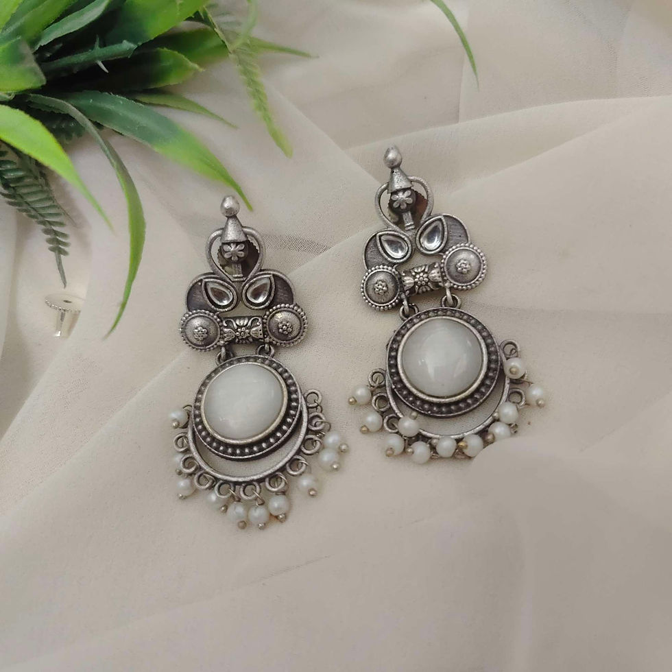 Thumbnail: NIMMI Silver Replica Earrings