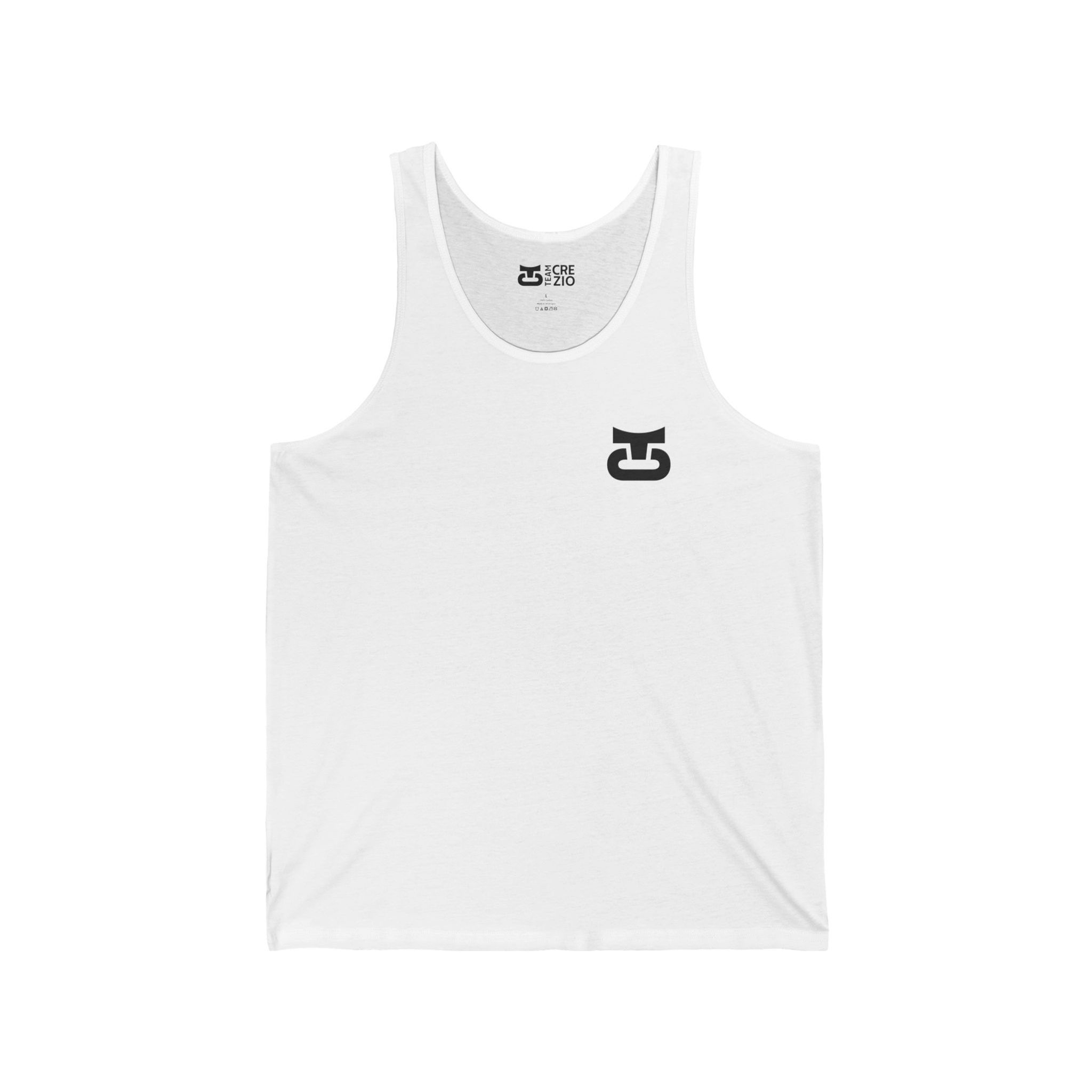 Team Crezio - White Unisex Jersey Tank