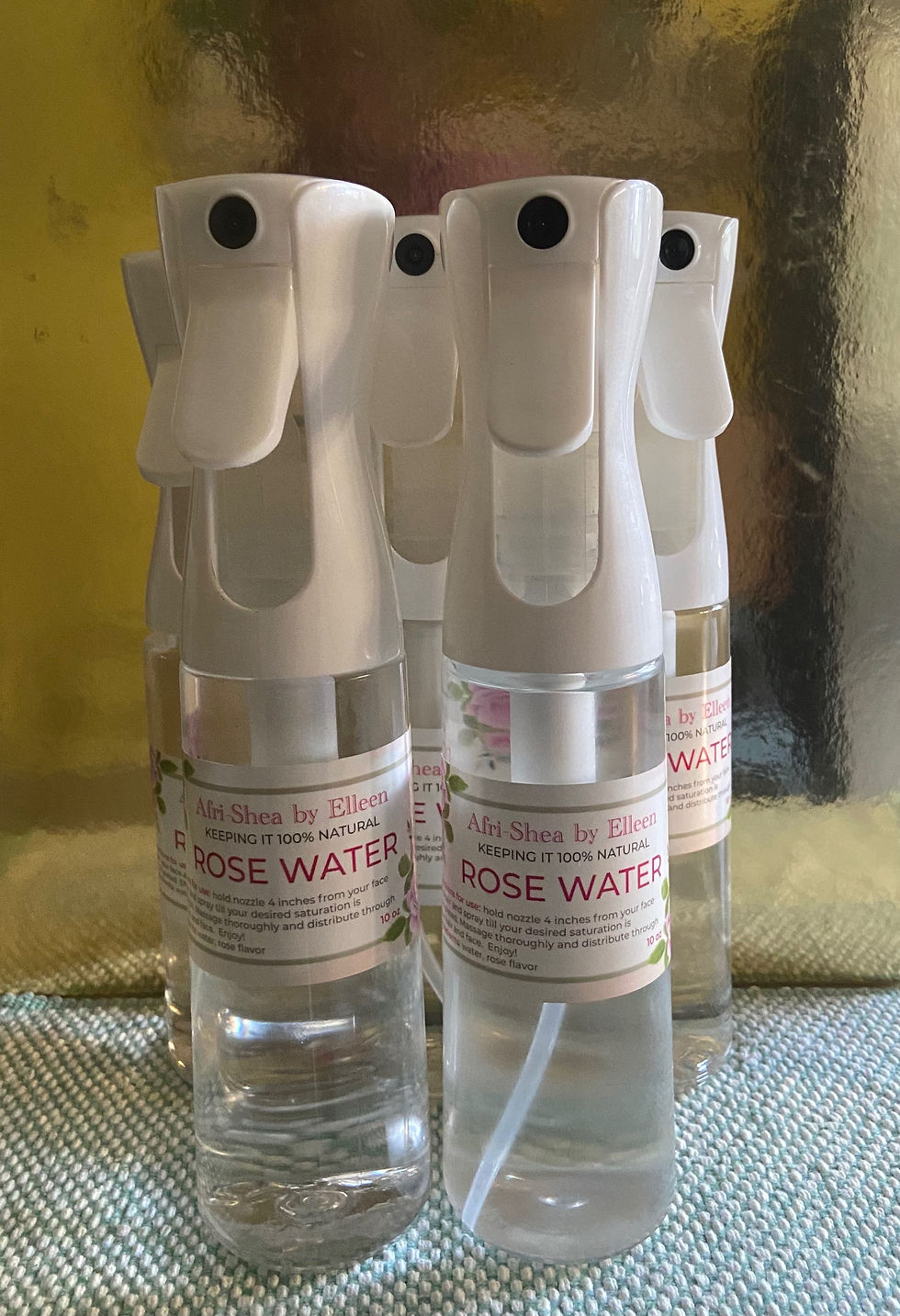 Rose Water 10oz Mister and 10 oz Refill