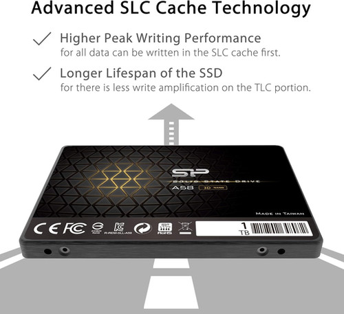 Silicon Power 1TB SSD 3D NAND A58 SLC Cache Performance Boost SATA