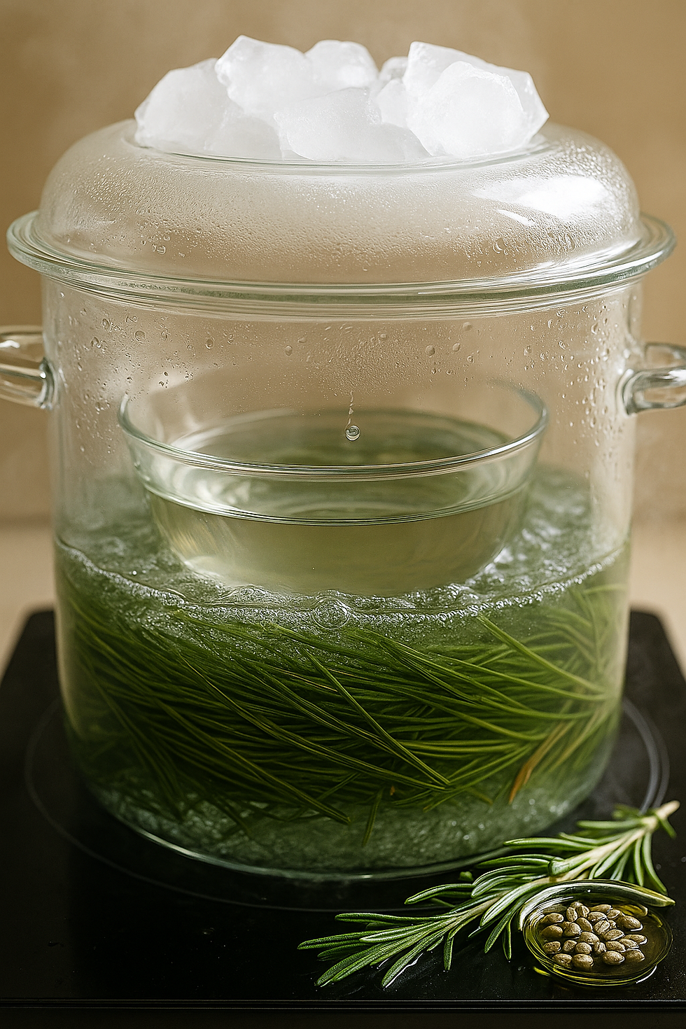 Wild-picked and Home-distilled Pine Needle Hydrosol