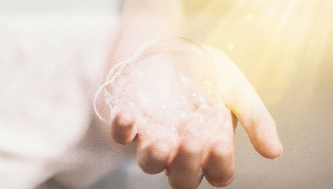 Hugging Bubbles in Hand