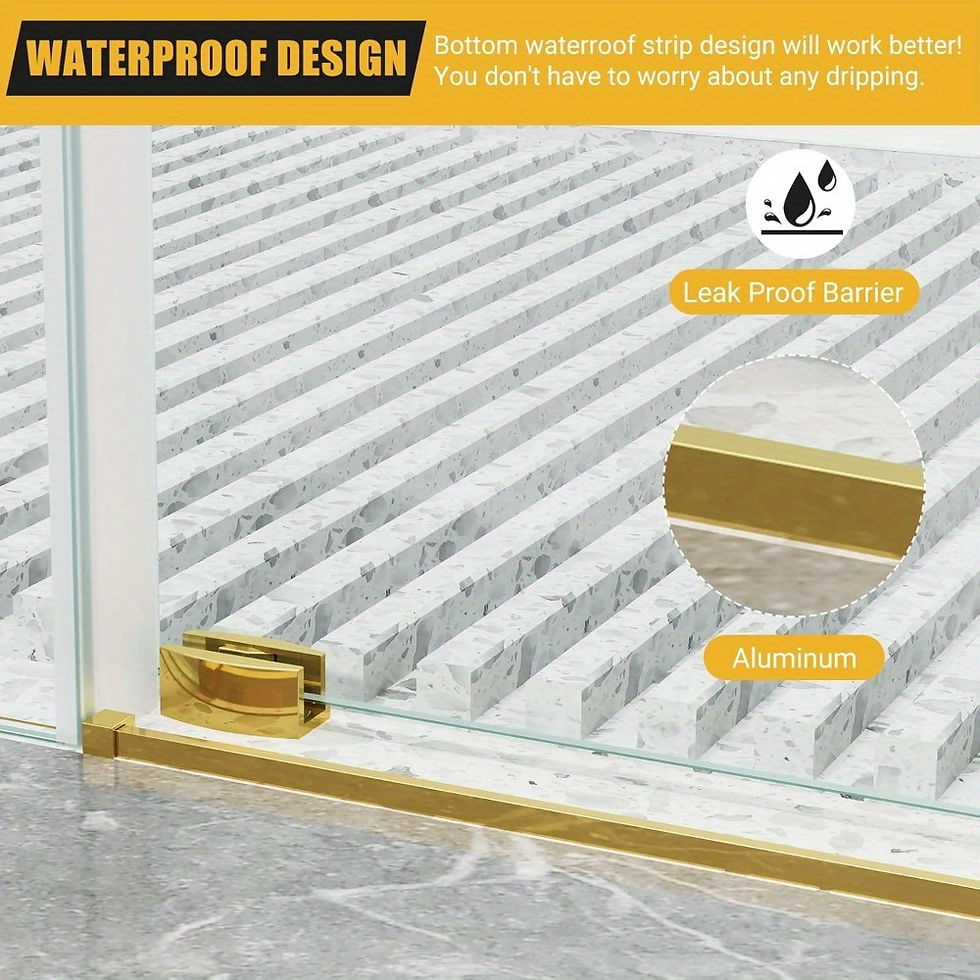 Thumbnail: Frameless Sliding Shower Door with Clear SGCC Tempered Glass - 56-60" W x 75" H 