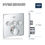 Thumbnail: GROHE 29142000 Grohtherm Smart Thermostatic Trim With Control Module, Starlig...