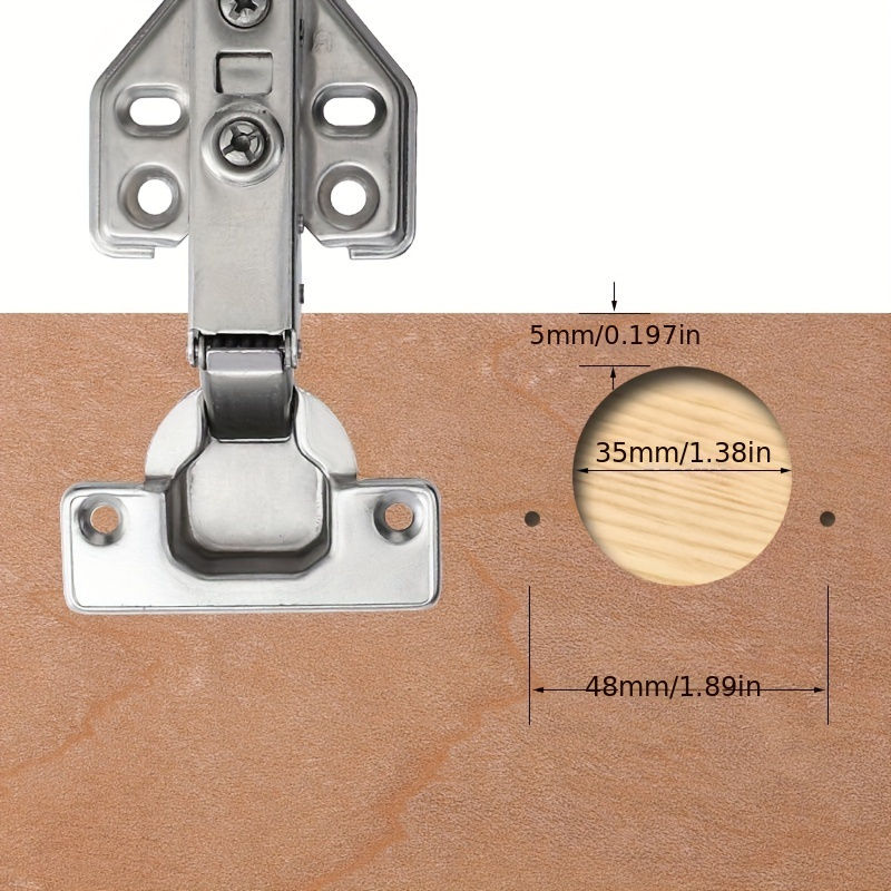 Thumbnail: 1 Set 35mm Hinge Boring Jig Kit, Concealed Hinge Drilling Guide Jig, Aluminum Al