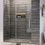 Thumbnail: Frameless Sliding Shower Door with Clear SGCC Tempered Glass - 56-60" W x 75" H 