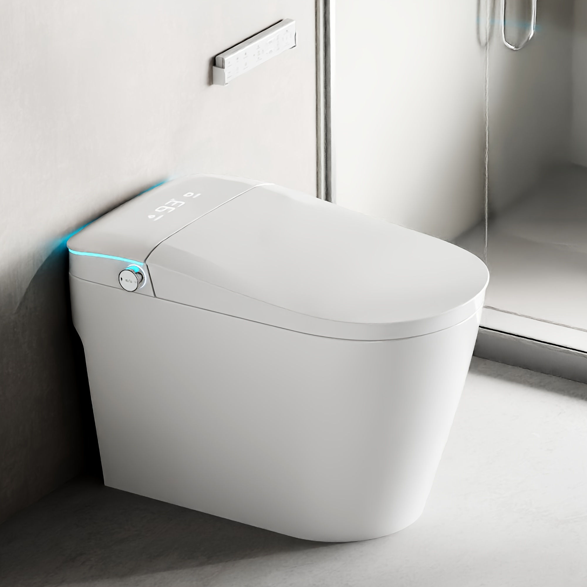 Smart Toilet with Bidet Built in, Bidet Toilet with Heated Seat and Night Light,