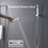 Thumbnail: KATAIS Full Body Shower System Chrome Tempreature Display Shower Faucet Set w...