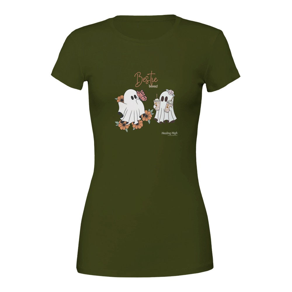 Premium Feminine Crewneck T-shirt | Bestie Boos