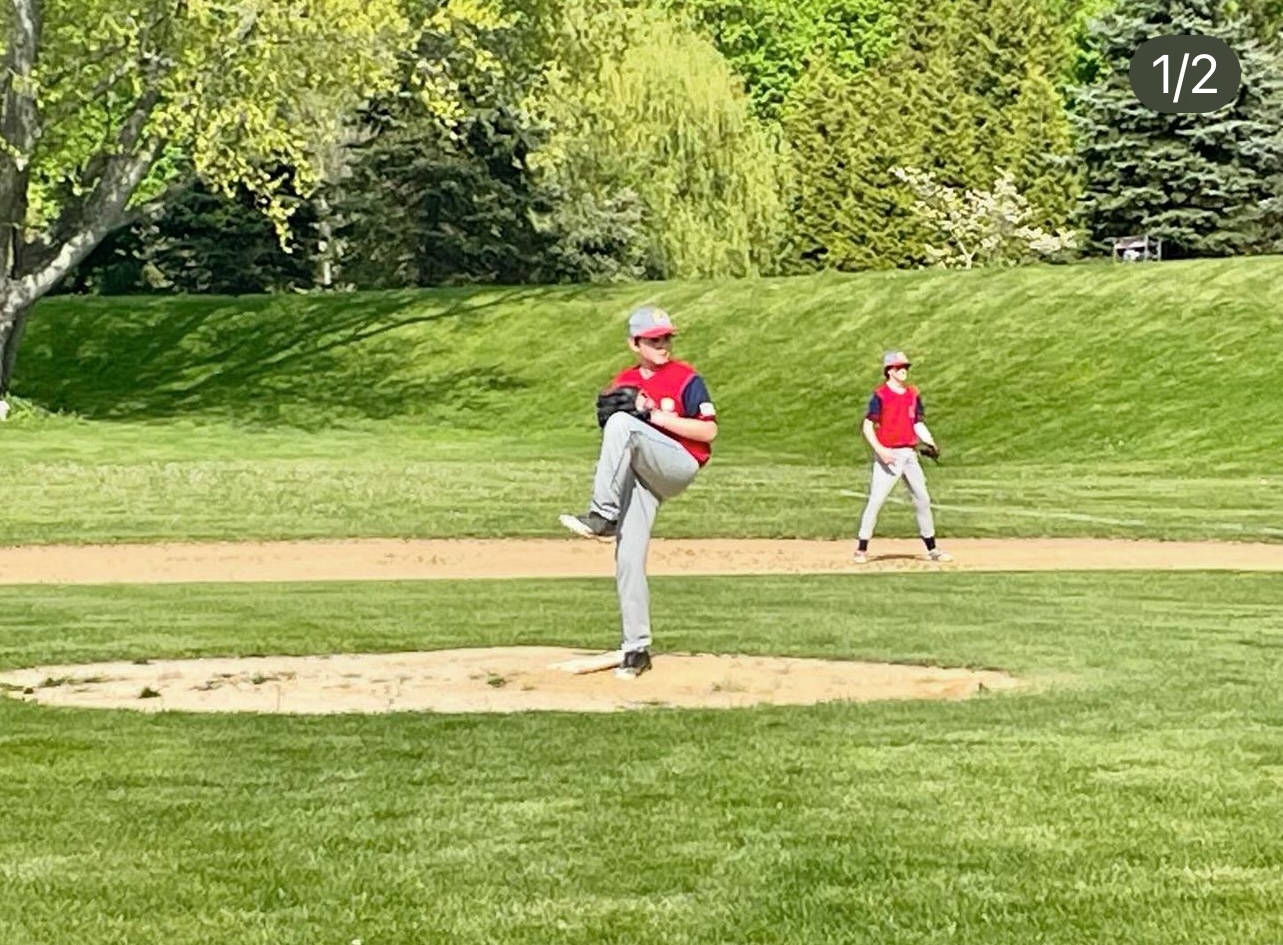 The Bridges Academy's baseball teams pitcher