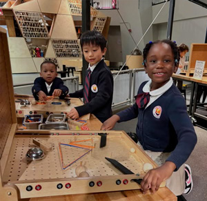 Young students at a STEAM school outing